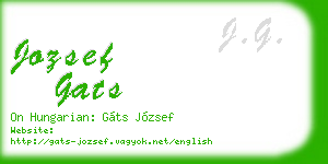 jozsef gats business card